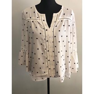 Polka-dot blouse